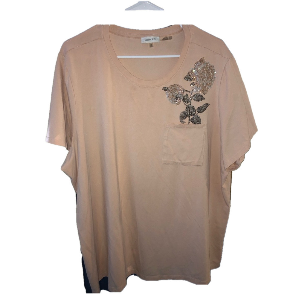 Calvin Klein Women’s Plus Size 2X Shirt - Embezzled rose - in perfect condition
